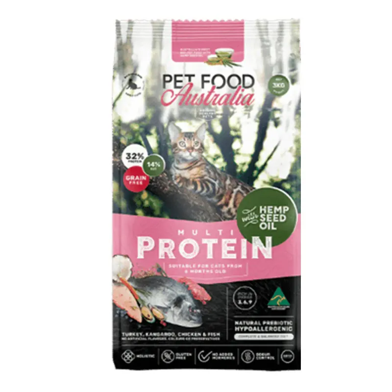 Pet Food Australia Grain Free Multi Protein Cat Food 3kg