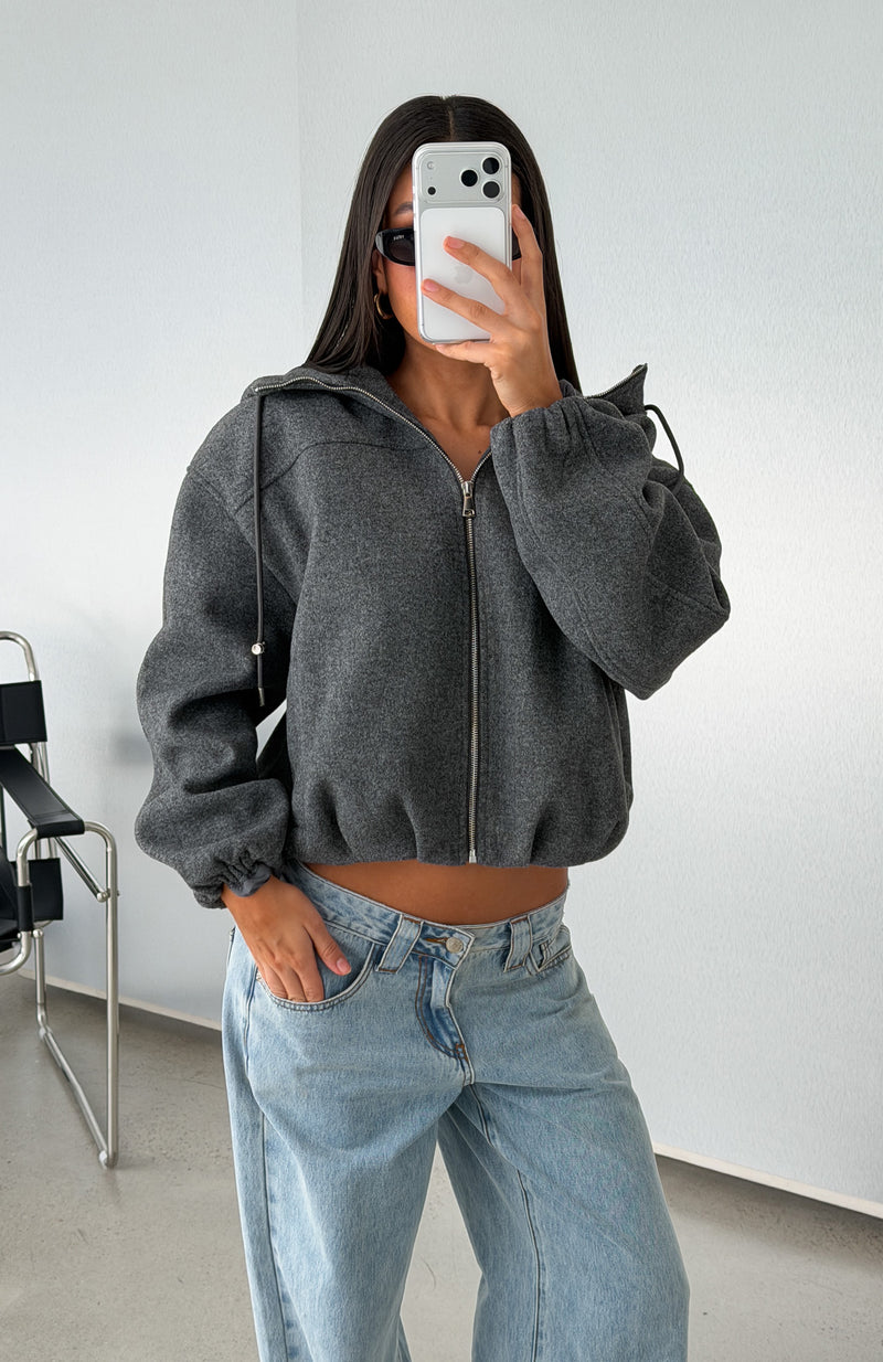 This Fire Hooded Jacket Grey