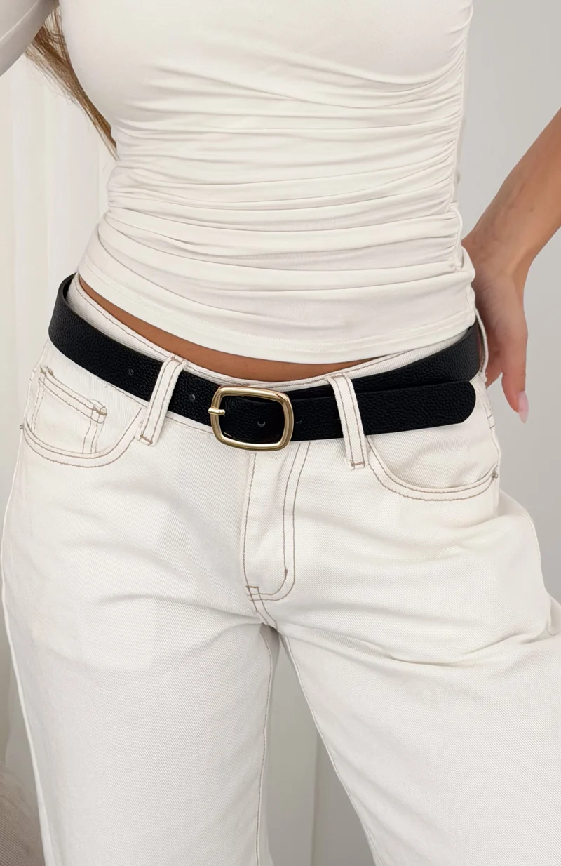 Bodhi Belt Black Pebble Pu