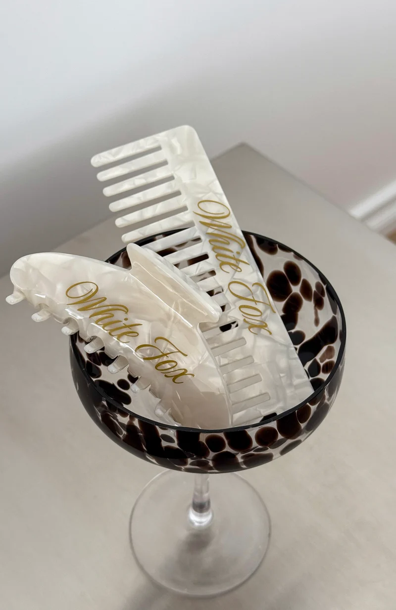 Cammy Hair Clip & Comb Set Pearl